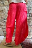 Lalli Damask Classic Tapered Barrel Leg Pant Watermelon
